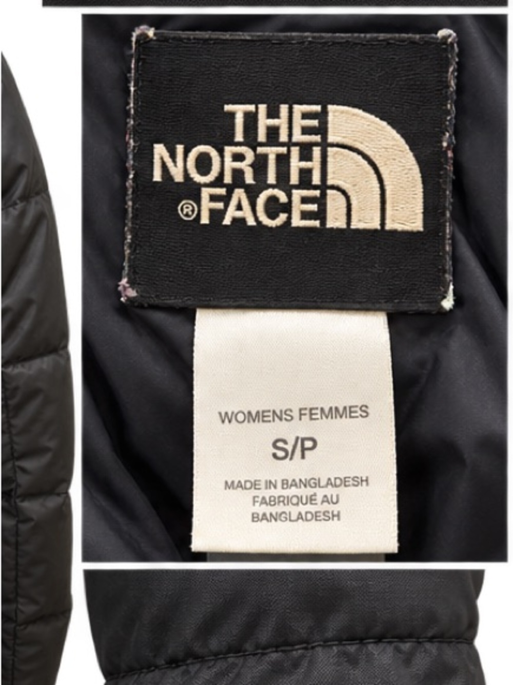 The North Face 550 puffer Black Faux-Fur Trim Puffer Jacket - Picture 2 of 4